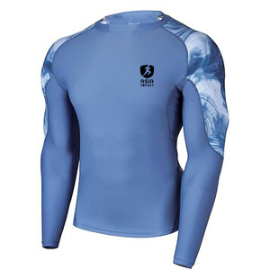 <b>Men</b> Rash Guard <b>Compression</b> <b>Shirt</b> With Advanced Moisture Wicking Fabric For Gym Training - Product Image 1