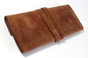 Trousse à crayons en cuir pour femmes, organisateur de bureau, nouvelle collection, design personnalisé, fournitures scolaires promotionnelles, vente en gros - Product Image 4