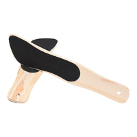 Râpes à talons les plus tendance, lavables, en papier abrasif, manuelles, pour salon de beauté, en bois, pour éliminer les peaux mortes des pieds