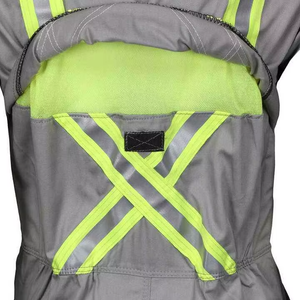 Overol de Trabajo Profesional OEM, Ropa de Seguridad Industrial, Construcción Reforzada, Cinta Reflectante Plateada FR, Poliéster - Product Image 5