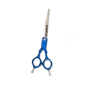 6-Inch Blue Curve <b>Dog</b> Grooming <b>Scissors</b> Professional Pet Hair Cutting Shears with Ergonomic Handle Blunt Safety Tips - Product Image 6