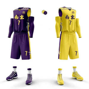 Uniformes de Baloncesto Personalizados para Clubes y Ligas, Conjuntos Reversibles de Camiseta de Doble Capa, Impresión en Poliéster 100% Transpirable - Product Image 1