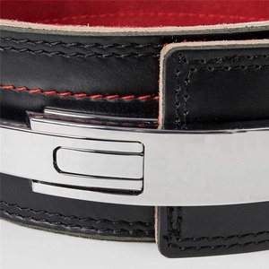 Cinturones de cuero para levantamiento de pesas de cuero genuino unisex con impresión personalizada - Product Image 2