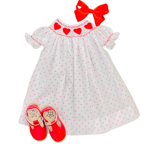 Vestido de Niña para San Valentín, Estilo Casual, Tela de Algodón, Bordado a Mano, de 3 Meses a 12 Años - Product Image 3