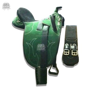 Wholesale English Saddle <b>Synthetic</b> <b>Leather</b> with Stock for Horse Endurance Equipment Wholesale - Product Image 6