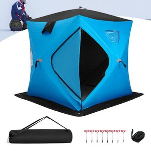 Tenda da Pesca Portatile per 2 Persone con Pareti Imbottite in Cotone - Product Image 3
