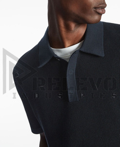 T-shirt thermique à manches longues double couche de haute qualité 100 % coton, broderie personnalisée, tricot gaufré épais 220 g/m² pour homme, course et entraînement - Product Image 5
