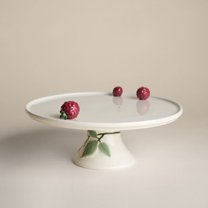 Support à gâteau en forme d'arbre à trois niveaux avec oiseaux blancs en résine, plateau de présentation de desserts fait main - Product Image 5
