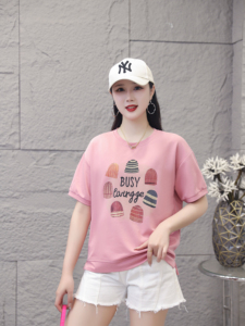 เสื้อยืดผู้หญิงคุณภาพสูง ผ้าฝ้าย คอกลม ปักลายหัวใจสีแดง สไตล์ลำลอง ระบายอากาศได้ดี ทรงปกติ เหมาะสำหรับฤดูร้อน - Product Image 5
