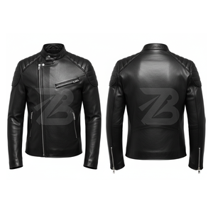 Top Brand Men's Vintage Leather Motorcycle Windbreaker <b>Jacket</b> Waterproof Breathable Flame-Retardant Brown Large - Product Image 4