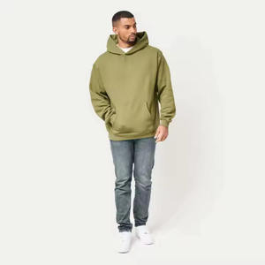 Sudadera Unisex Oversize de Algodón con Logo Personalizado, Tejido French Terry Pesado, Hombros Caídos, Sin Cordón, Diseño Liso Teñido - Product Image 5