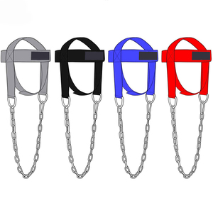 Neoprene Head <b>Harness</b> Nylon Steel Chain Custom Color Unisex Weightlifting Best Quality Strong Heavy Duty Adjustable Durable - Product Image 1