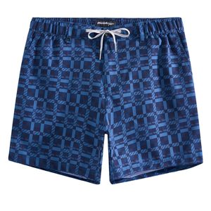 Pantalones cortos de sublimación de verano para hombre, de tela duradera con diseño estampado azul, elásticos, de moda, con estilo moderno y ajuste cómodo - Product Image 6