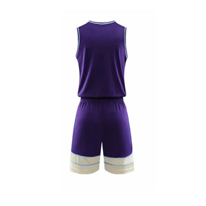 Uniformes de Baloncesto Ekin Impex, Conjunto Morado sin Mangas con Cuello Redondo, Secado Rápido, Sublimados, Reversibles, Unisex para Adultos - Product Image 4