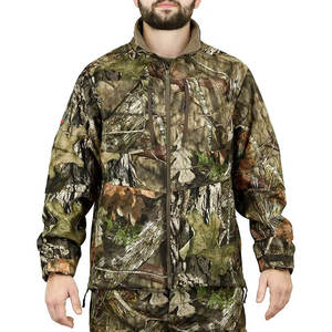 Veste de chasse imperméable pour hommes, veste de chasse silencieuse en softshell camouflage pour la chasse au cerf, au canard, à l'élk et à la dinde, vente en gros - Product Image 3