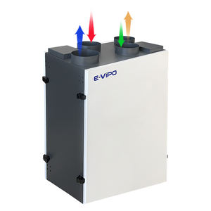 Système de ventilation à récupération d'énergie EVIPO ERV <span class=keywords><strong>VMC</strong></span> <span class=keywords><strong>avec</strong></span> commande intelligente WIFI TUYA, ventilation verticale MVHR pour les résidences - Product Image 1