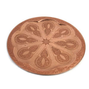 Plato Base Redondo de Cobre Puro Martillado a Mano de 13 Pulgadas, para Decoración de Bodas de Lujo, Vajilla de Hotel y Suministros para Fiestas - Product Image 4