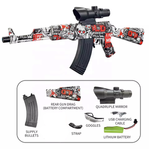 Pistolet à billes <span class=keywords><strong>AK</strong></span> <span class=keywords><strong>47</strong></span> de haute qualité, jouet pour enfants, tir rapide en extérieur, pistolet à billes électrique pour enfants, cadeau - Product Image 6