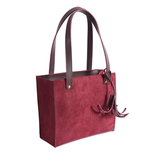 Sac à main élégant et durable pour femme, grande capacité, en cuir véritable et daim, sac à bandoulière marron, sacs personnalisés pour un usage quotidien - Product Image 2