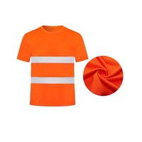 Ropa de Trabajo Unisex de Alta Visibilidad, Transpirable, de Poliéster Jersey Grueso, con Impresión de Logotipo Serigrafiado, Personalizada OEM