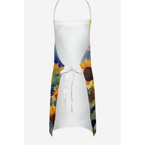 Delantal de acuarela de girasoles Multicolor grande, servidor de cocina Unisex para cocinar, manualidades para hornear, jardinería para adultos, hombres y mujeres - Product Image 4