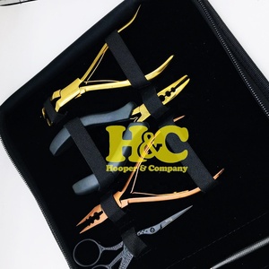 ชุดอุปกรณ์ต่อผม HOOPER COMPANY แบบกำหนดเองตามความต้องการสูง ชุดเครื่องมือต่อผมสแตนเลส คีมหนีบผม เข็มรูปตัว C ลูกปัดไมโคร - Product Image 6
