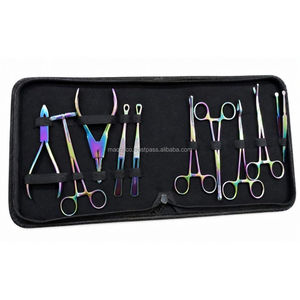 Professional Stainless Steel Permanent Makeup Tool <b>Kit</b> With Scissors Forceps And Tweezers Durable Set For Precision Application - Product Image 1