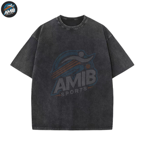 Camisetas de Hombre con Lavado Ácido al Por Mayor, de Alta Calidad, Hechas a Medida, Servicio OEM, Camiseta con Lavado Ácido para Hombre - Product Image 3