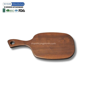 <b>Wooden</b> <b>Serving</b> <b>Tray</b> With Handle Polished Finish For Food Contact Made in Vietnam - Product Image 2
