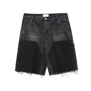 Shorts en jean pour hommes, design tendance, toucher doux, déchirés, style décontracté, jeans délavés, best-sellers. - Product Image 3