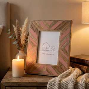 Auremont Signature <b>Resin</b> Frame Premium Handmade Abstract Inlay Picture Display with Artistic Monochrome Pattern, Custom - Product Image 5