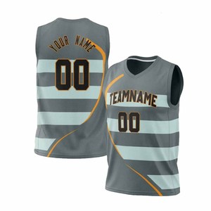 Camiseta de Baloncesto Personalizada para Hombre, con Nombre y Número del Equipo, sin Mangas, Sublimada - Product Image 5