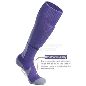 Winter Knitted Breathable Seamless Non-Slip Soccer <b>Socks</b> 100% <b>Wool</b> Cuff for Training Matches and Outdoor Activities - Product Image 5