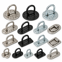 Bonding Fastener with Loop Perforated Base Adhesive Mount D Ring Attachment Loop for Composite Panel Custom OEM