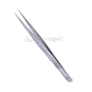 Pince à épiler à pointe fine en acier inoxydable, outil de précision antistatique pour la beauté - Product Image 3