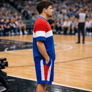 Conjunto Deportivo de Verano para Hombre, Camiseta y Pantalones Cortos de Baloncesto, Transpirable, 100% Algodón, Dos Piezas - Product Image 6