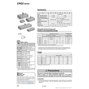 CDRQ2BS30-180C หัวขับแบบโรตารี่ขนาดเล็กสำหรับใช้งานกับกระบอกสูบ SMC pneumatics - Product Image 1