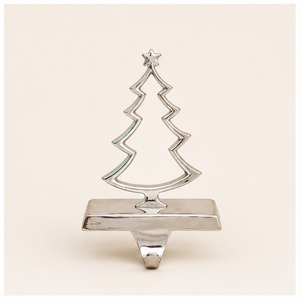 Durable Polished Aluminum Christmas Tree <b>Stocking</b> Hook Anti-Slip Decorative Mantle Hanger For Home Party Ornaments And Seasonal - Product Image 1