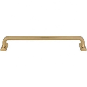 Poignée de meuble en laiton de designer, finition dorée, quincaillerie durable au design incurvé pour armoire, commode et porte - Product Image 5