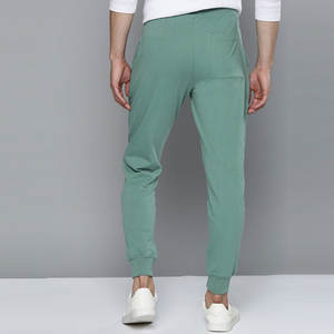 Men's 100% Cotton <b>Fleece</b> <b>Jogger</b> Pants Soft Elastic Waist Colorful Mid Waist Slim Fit Flat Embroidered OEM Service Manufacturer - Product Image 3