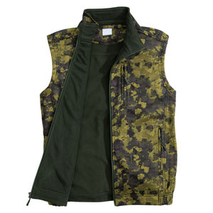 Gilet de chasse d'hiver respirant pour homme, haute qualité, en vente, gilet de chasse décontracté rembourré en tissu polyester respirant avec boutons - Product Image 3