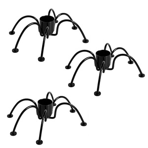 Juego de 3 Portavelas de Araña para Halloween, Hechos a Mano, de Hierro Resistente, para Decoración de Mesa y Fiestas - Product Image 1