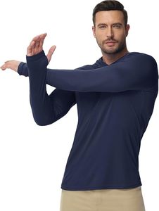 UVBAN Custom Logo Mens Fishing Shirts <b>Hoody</b> New Design 100% Polyester 140g Solid Pattern Quick Dry Breathable <b>UV</b> <b>Protection</b> Plus - Product Image 2