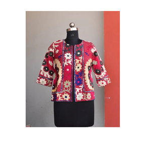 Veste brodée Suzani style bohème, très tendance, pour femmes, idéale pour l'hiver - Product Image 5