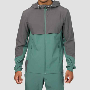 OEM Custom Men Reflective Embroidery Logo Windbreaker Tracksuit Lightweight 100% Nylon <b>Zip</b> <b>Up</b> <b>Jacket</b> And Pants Set Sportswear - Product Image 3