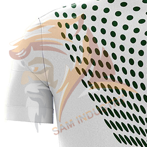เสื้อฟุตบอลผู้ชายผ้าโพลีเอสเตอร์แบบเรียบ ระบายอากาศได้ดี แขนสั้น พิมพ์ลายแบบซับลิเมชั่น คุณภาพสูง - Product Image 4