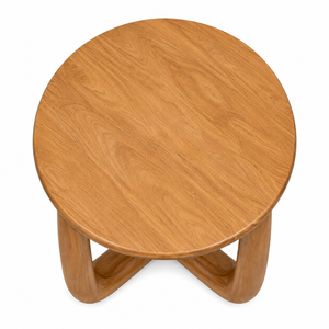 Modern Scandinavian <b>Solid</b> Teak <b>Wood</b> <b>Dining</b> <b>Table</b> | Handcrafted Eco-Friendly Durable Waterproof Premium Sculptural Loop for Hotel - Product Image 2