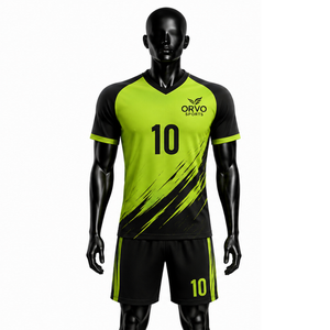 Uniforme de volley-ball personnalisé par sublimation |   Ensemble short et maillot d'équipe |   Vêtements de sport respirants pour hommes, femmes, jeunes, équipes scolaires et de club - Product Image 1