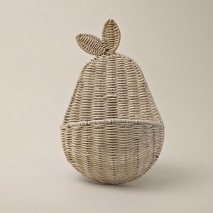 Lemon fruit shaped rattan <b>wall</b> <b>hanging</b> <b>basket</b> best selling baby room decor wicker natural <b>baskets</b> - Product Image 5