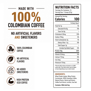 OEM Marca Privada Grado Alimenticio Alto en Proteínas Chocolate Dulce Café Helado con Cafeína Mezcla de Bebida Instantánea en Polvo - Product Image 3
